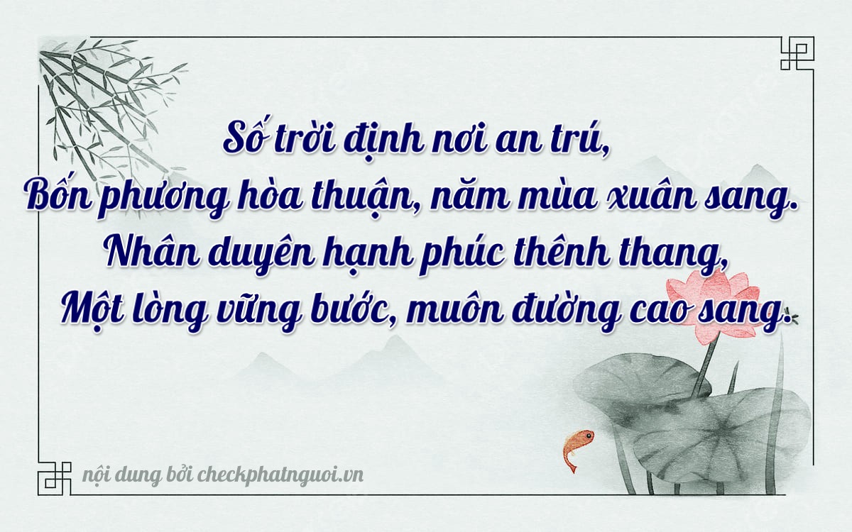 Bài thơ ý nghĩa cho <b>biển số 49G-00161</b> tại website checkphatnguoi.vn
