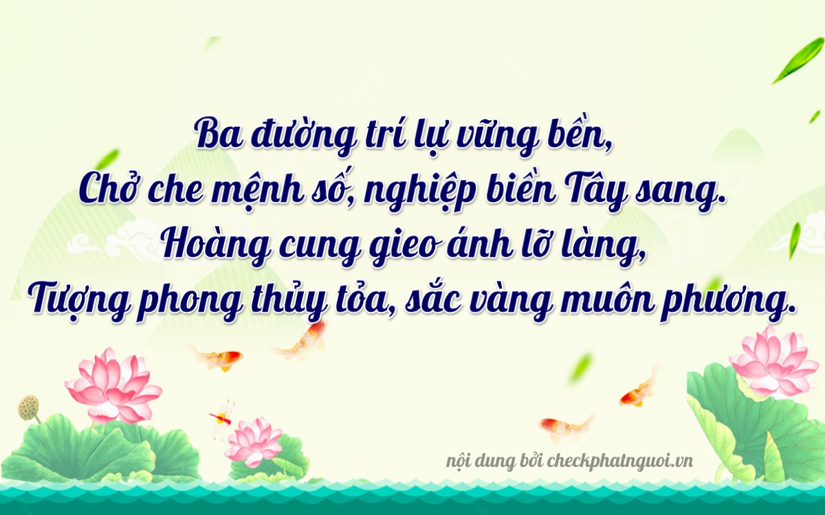 Bài thơ ý nghĩa cho <b>biển số 49G1-31068</b> tại website checkphatnguoi.vn