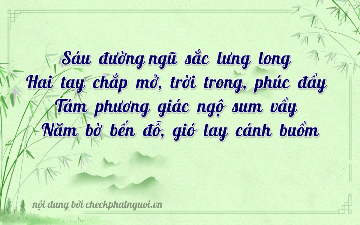 Bài thơ ý nghĩa cho <b>biển số 49G1-62857</b> tại website checkphatnguoi.vn