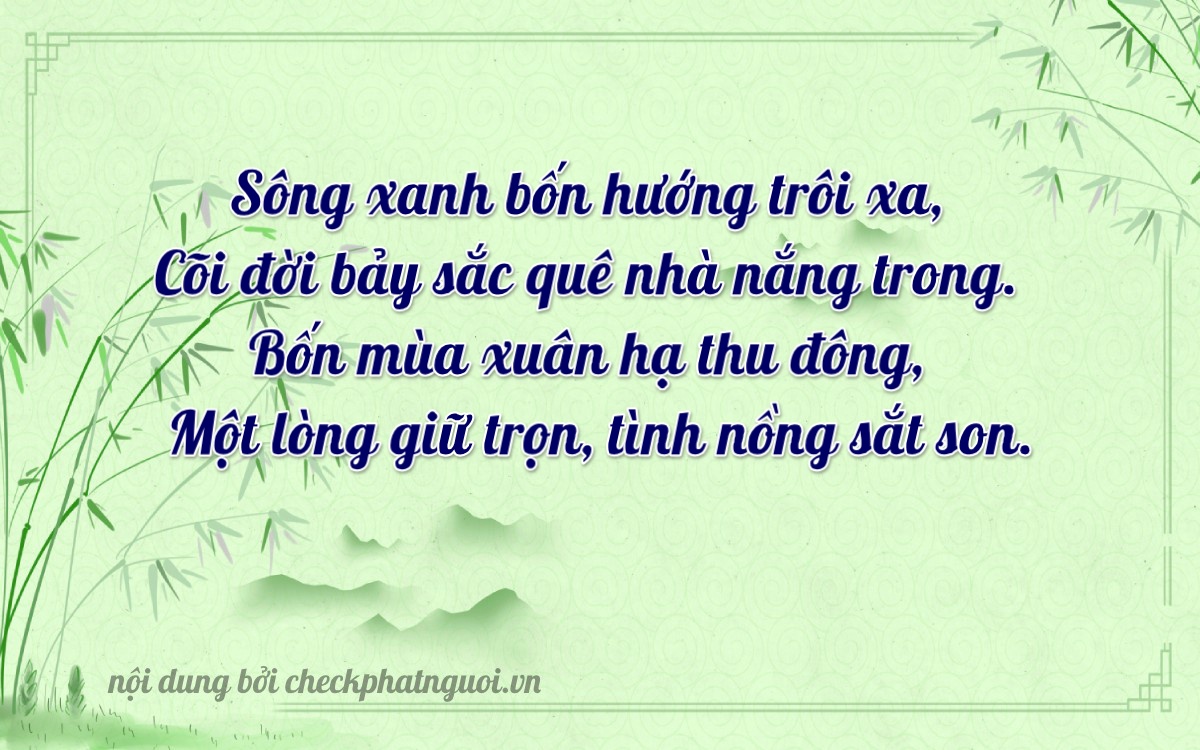 Bài thơ ý nghĩa cho <b>biển số 49G1-74041</b> tại website checkphatnguoi.vn