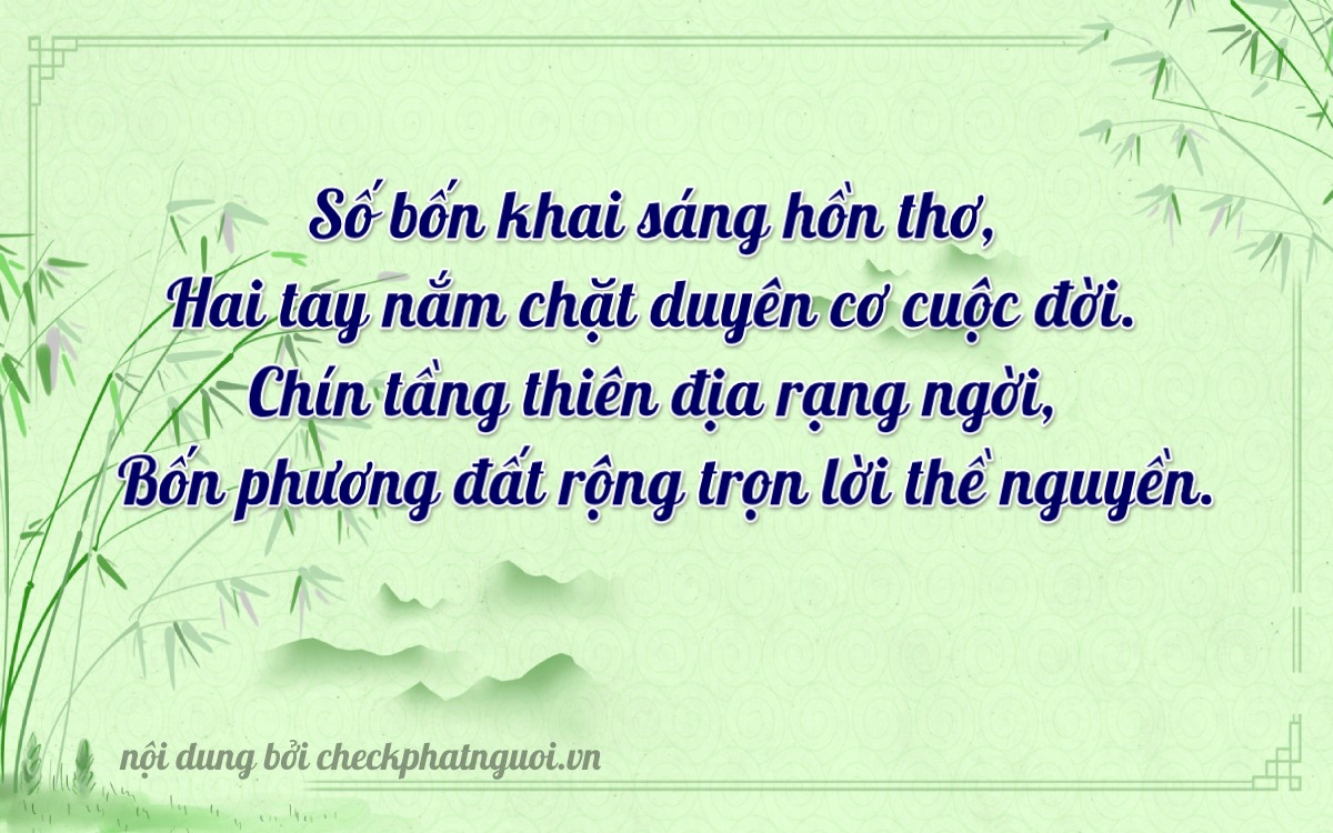 Bài thơ ý nghĩa cho <b>biển số 49H-04294</b> tại website checkphatnguoi.vn