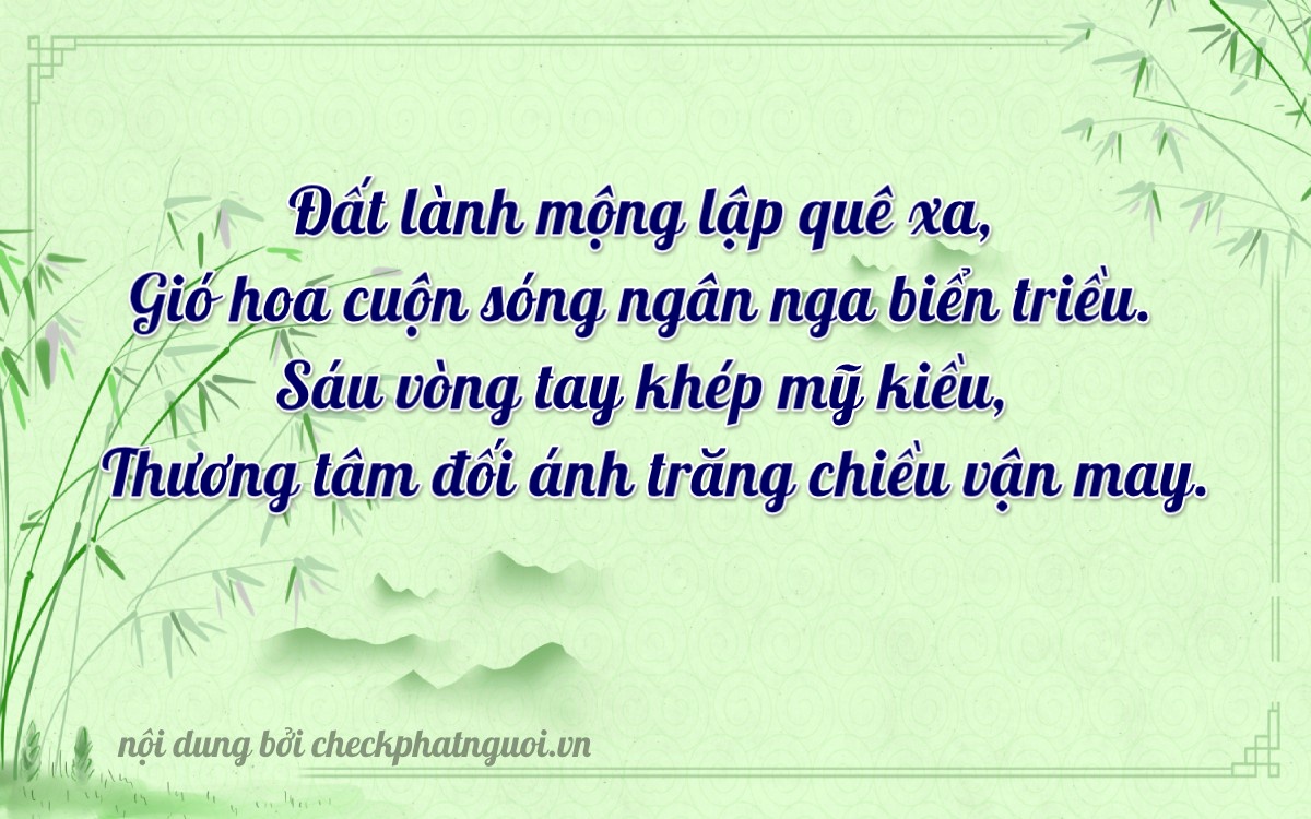 Bài thơ ý nghĩa cho <b>biển số 49H-04680</b> tại website checkphatnguoi.vn