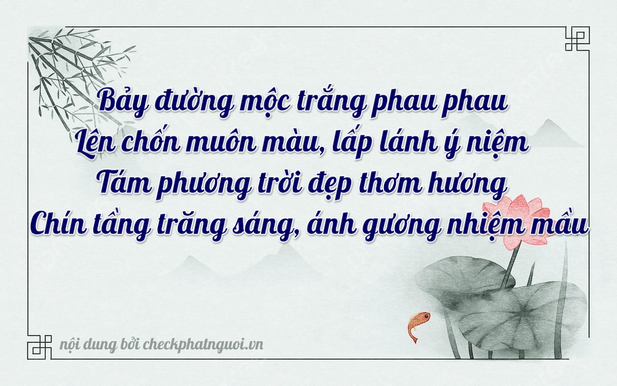 Bài thơ ý nghĩa cho <b>biển số 49K1-75849</b> tại website checkphatnguoi.vn
