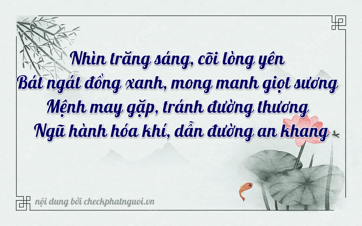 Bài thơ ý nghĩa cho <b>biển số 49K1-87122</b> tại website checkphatnguoi.vn