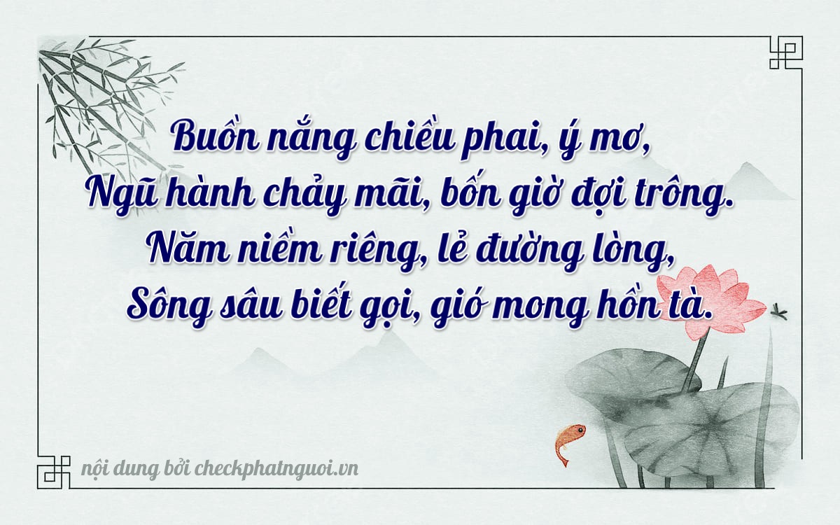 Bài thơ ý nghĩa cho <b>biển số 49N-65231</b> tại website checkphatnguoi.vn