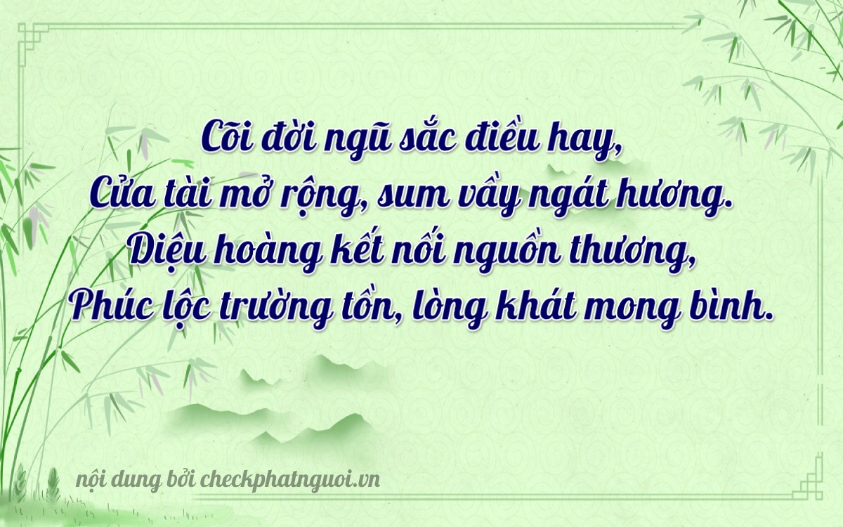 Bài thơ ý nghĩa cho <b>biển số 49V-51695</b> tại website checkphatnguoi.vn