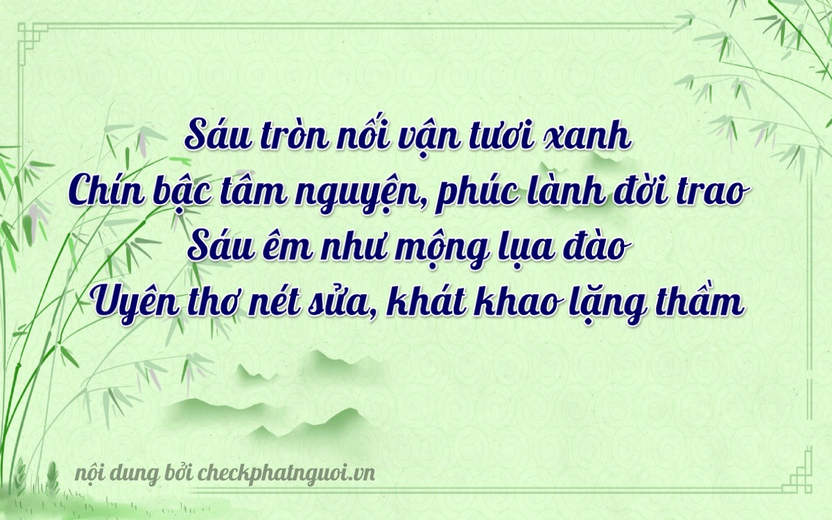 Bài thơ ý nghĩa cho <b>biển số 49X-0696</b> tại website checkphatnguoi.vn