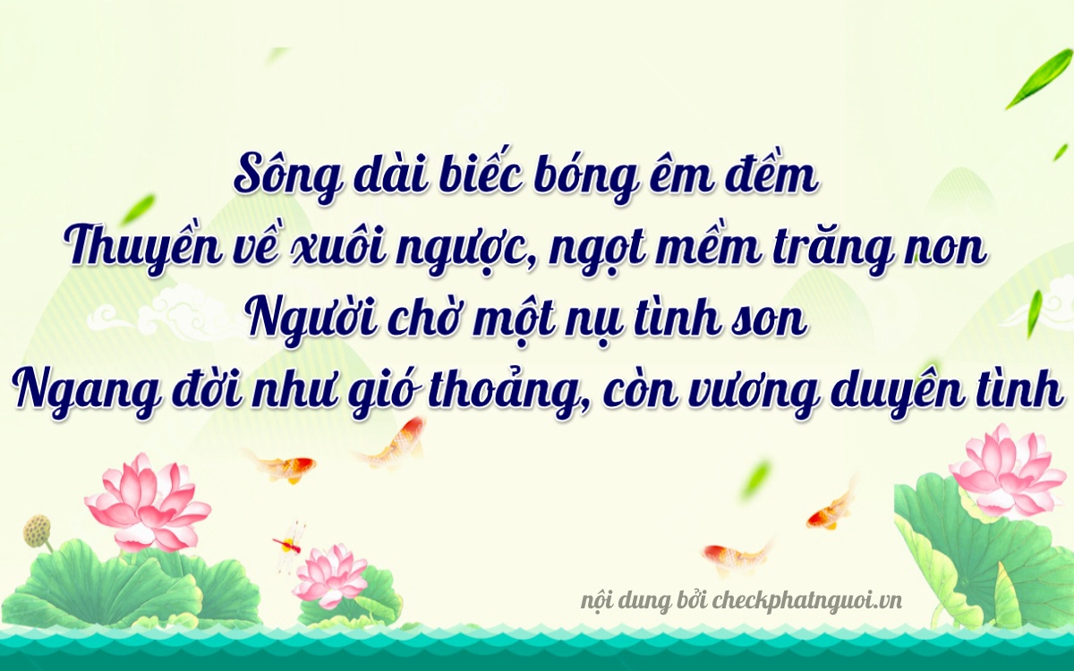 Bài thơ ý nghĩa cho <b>biển số 50314</b> tại website checkphatnguoi.vn