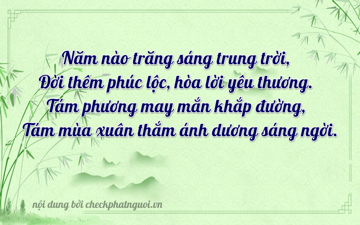 Bài thơ ý nghĩa cho <b>biển số 50688</b> tại website checkphatnguoi.vn