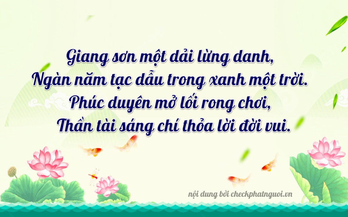 Bài thơ ý nghĩa cho <b>biển số 50A-03839</b> tại website checkphatnguoi.vn