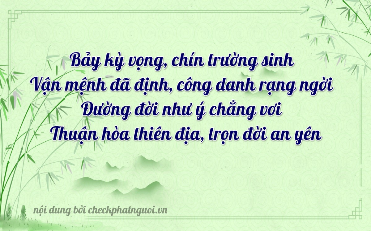 Bài thơ ý nghĩa cho <b>biển số 50A-78919</b> tại website checkphatnguoi.vn