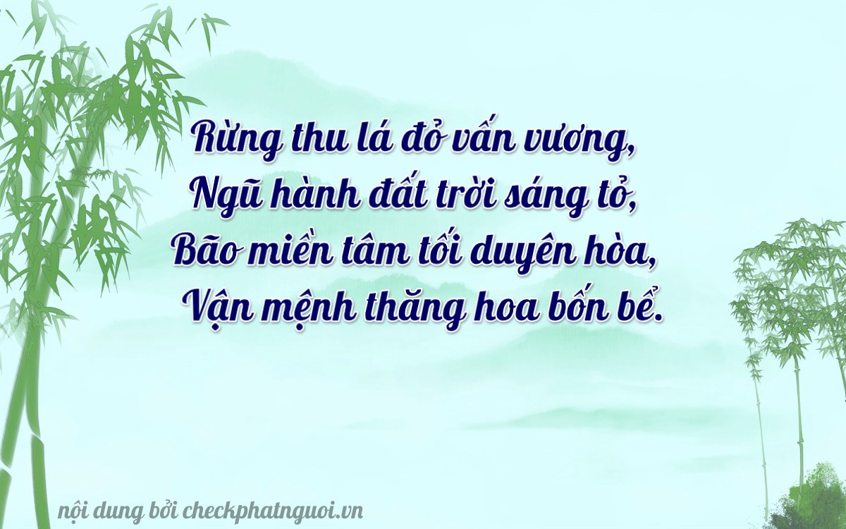 Bài thơ ý nghĩa cho <b>biển số 50AA-05685</b> tại website checkphatnguoi.vn