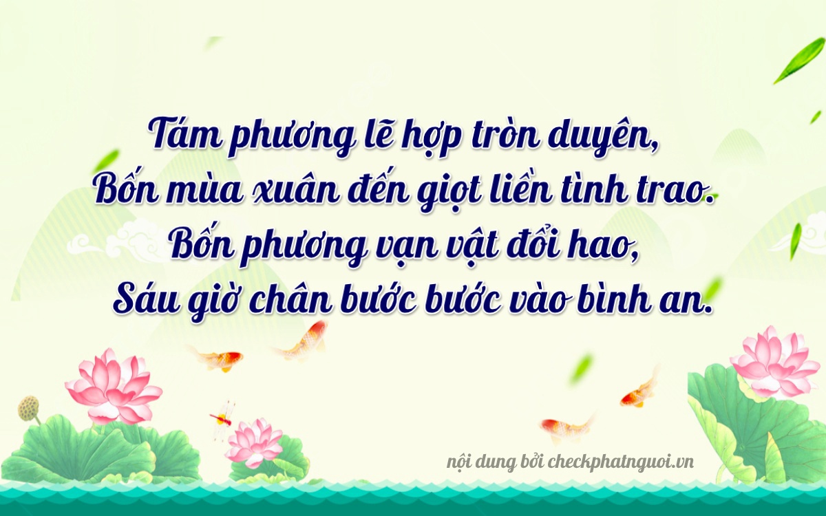 Bài thơ ý nghĩa cho <b>biển số 50AA-08446</b> tại website checkphatnguoi.vn