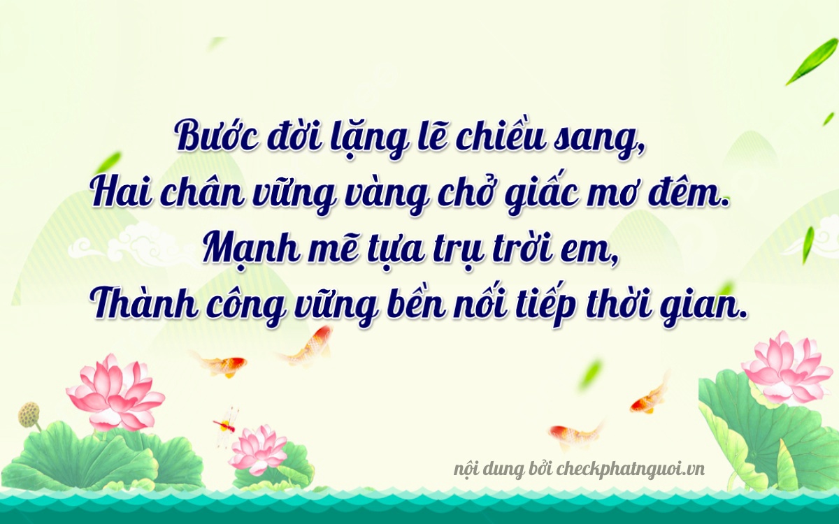 Bài thơ ý nghĩa cho <b>biển số 50AA-22548</b> tại website checkphatnguoi.vn