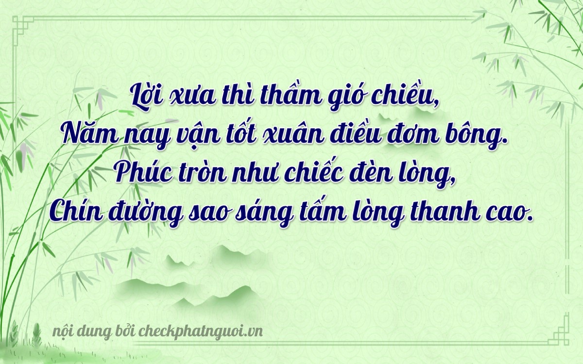 Bài thơ ý nghĩa cho <b>biển số 50AA-54987</b> tại website checkphatnguoi.vn