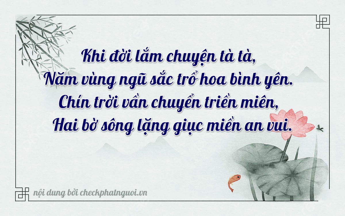 Bài thơ ý nghĩa cho <b>biển số 50AA-58929</b> tại website checkphatnguoi.vn