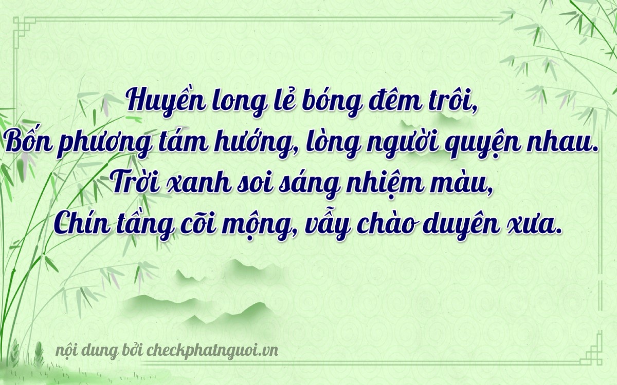 Bài thơ ý nghĩa cho <b>biển số 50AA-83399</b> tại website checkphatnguoi.vn