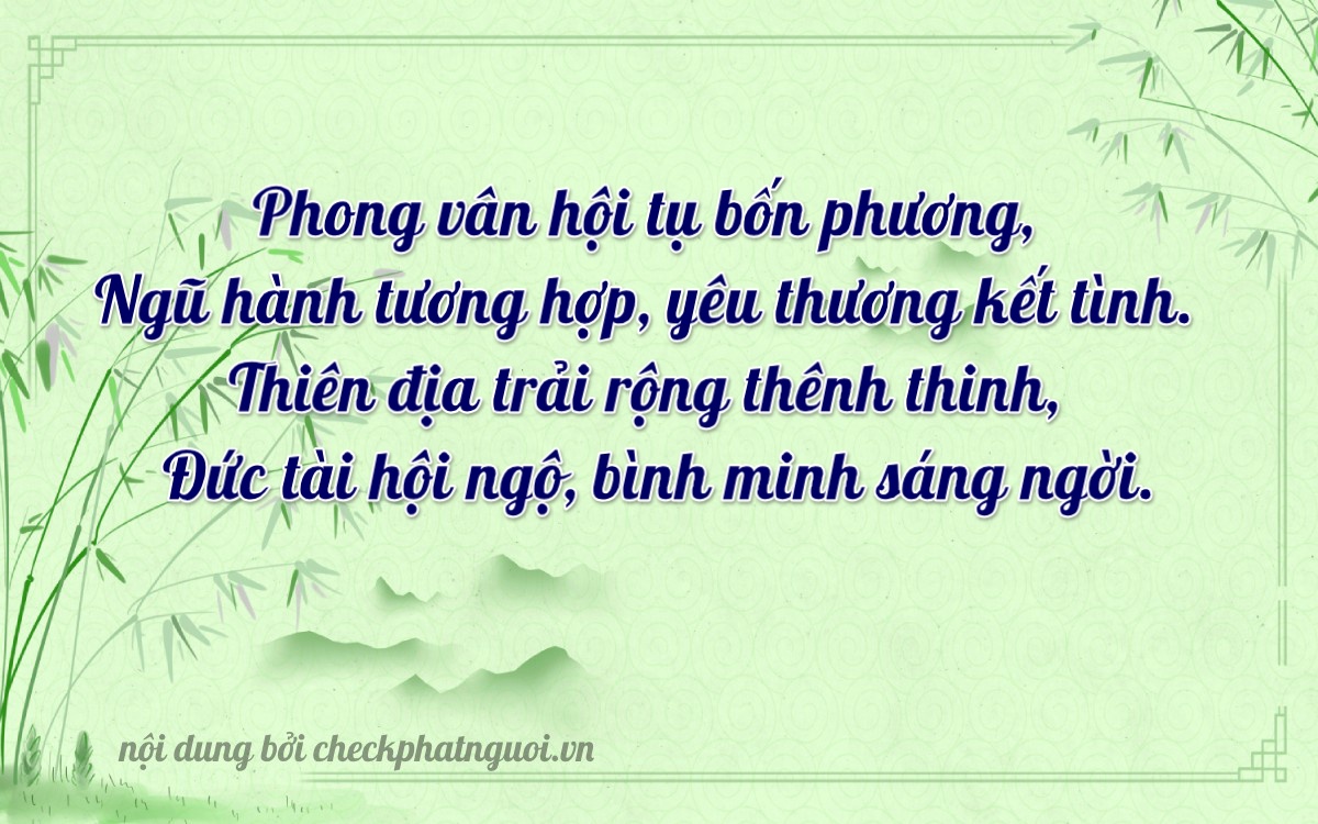 Bài thơ ý nghĩa cho <b>biển số 50AA-88888</b> tại website checkphatnguoi.vn