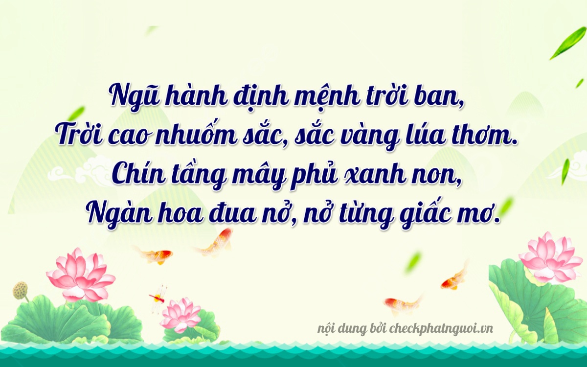 Bài thơ ý nghĩa cho <b>biển số 50AA-99999</b> tại website checkphatnguoi.vn