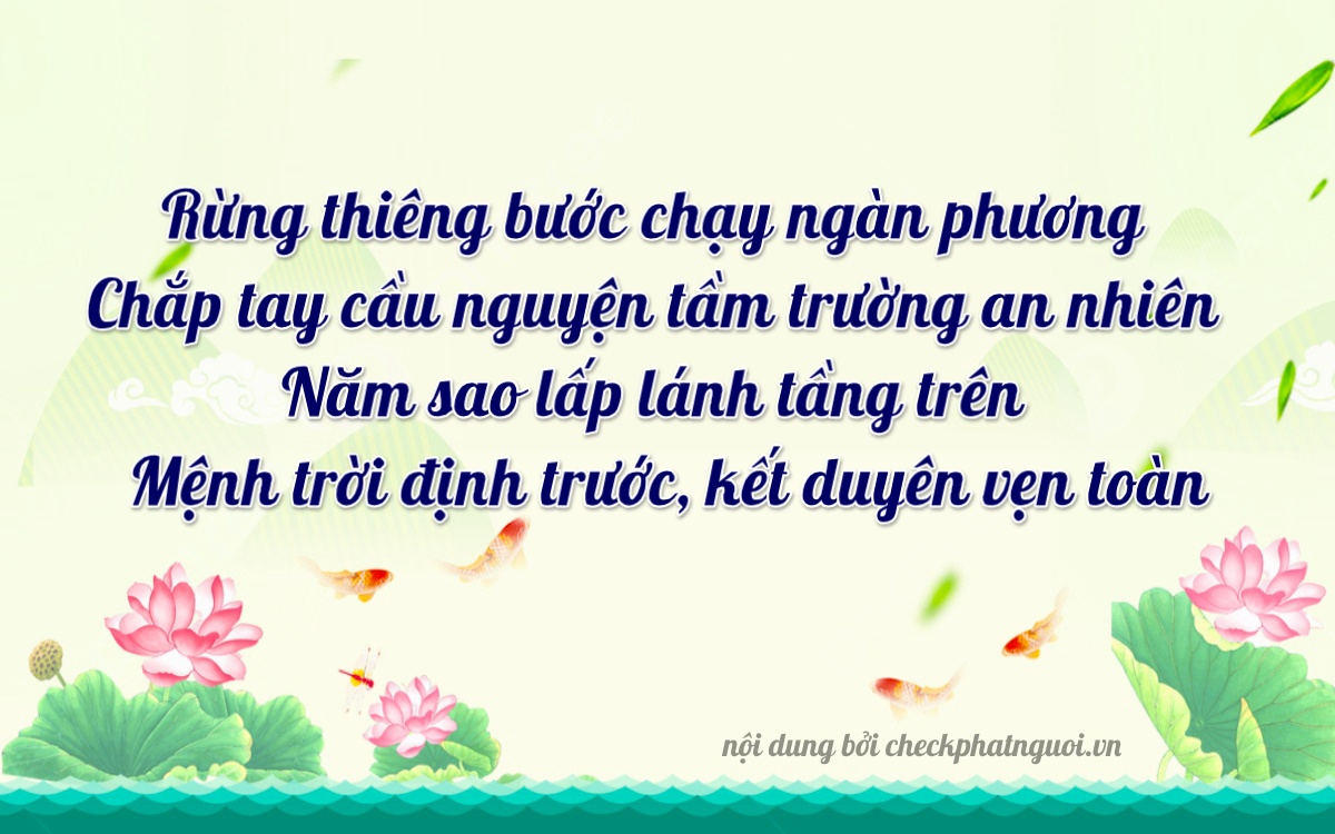 Bài thơ ý nghĩa cho <b>biển số 50AB-00566</b> tại website checkphatnguoi.vn