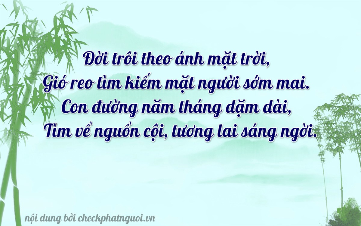 Bài thơ ý nghĩa cho <b>biển số 50AB-59349</b> tại website checkphatnguoi.vn