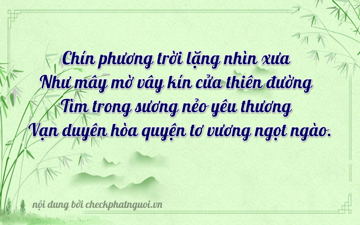 Bài thơ ý nghĩa cho <b>biển số 50AC-19482</b> tại website checkphatnguoi.vn