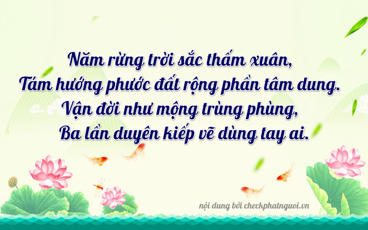 Bài thơ ý nghĩa cho <b>biển số 50AG-09839</b> tại website checkphatnguoi.vn