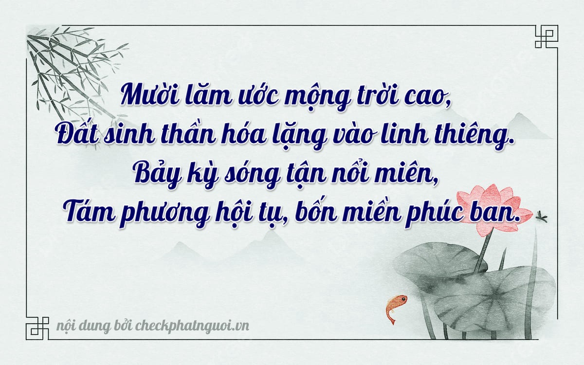 Bài thơ ý nghĩa cho <b>biển số 50E-15718</b> tại website checkphatnguoi.vn