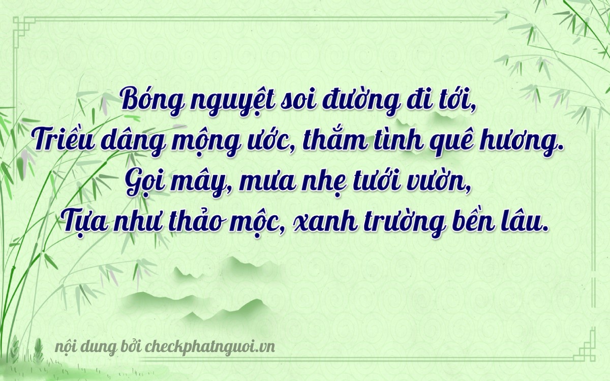 Bài thơ ý nghĩa cho <b>biển số 50F-02269</b> tại website checkphatnguoi.vn