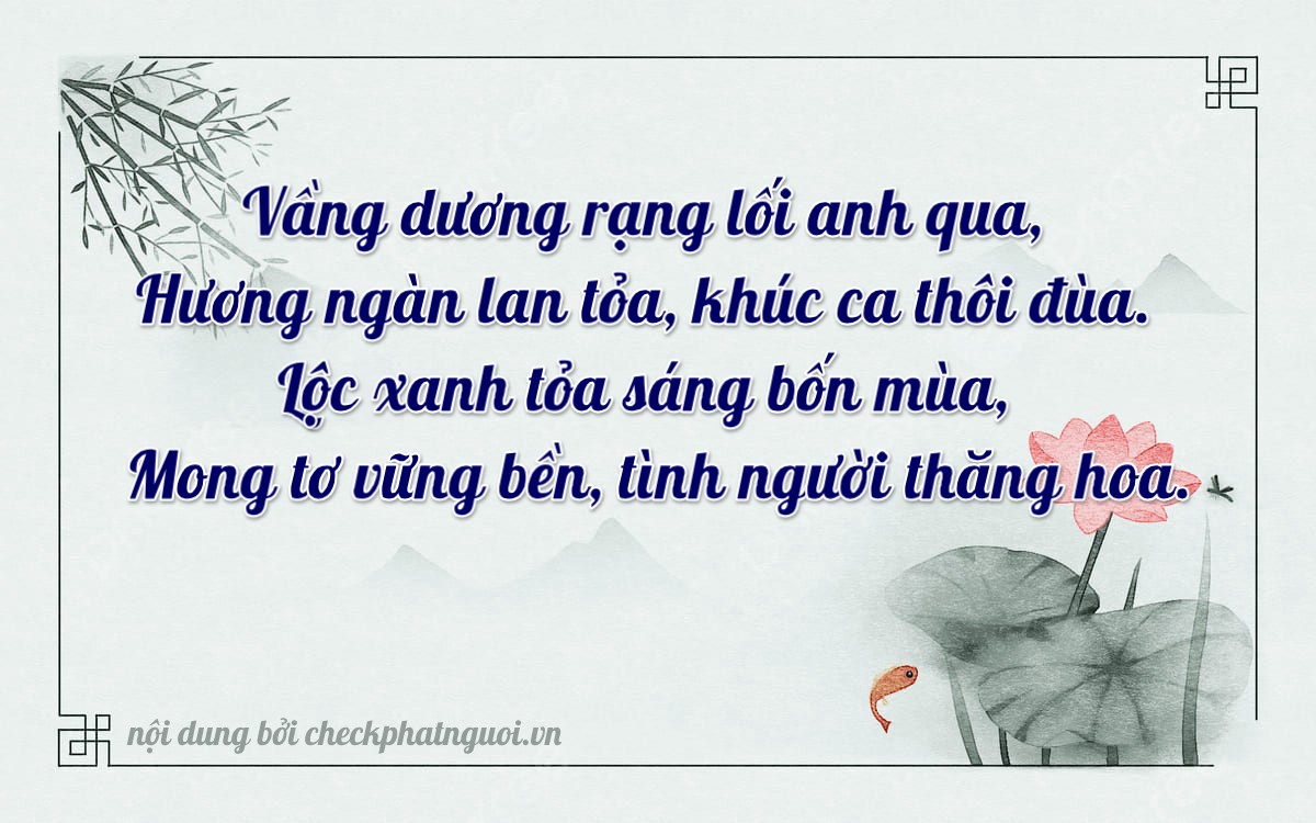 Bài thơ ý nghĩa cho <b>biển số 50F-03745</b> tại website checkphatnguoi.vn