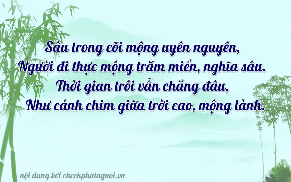 Bài thơ ý nghĩa cho <b>biển số 50H-27960</b> tại website checkphatnguoi.vn