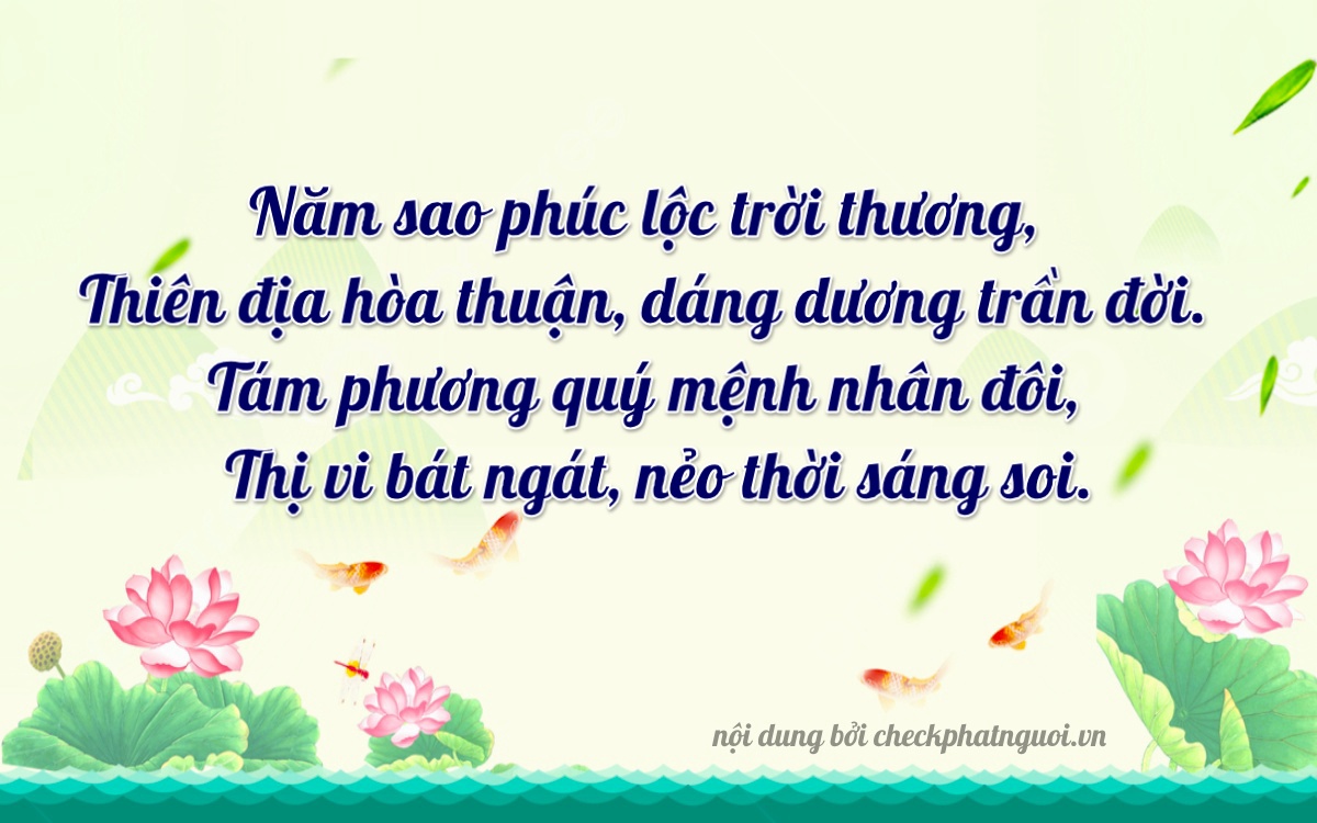 Bài thơ ý nghĩa cho <b>biển số 50H-37580</b> tại website checkphatnguoi.vn
