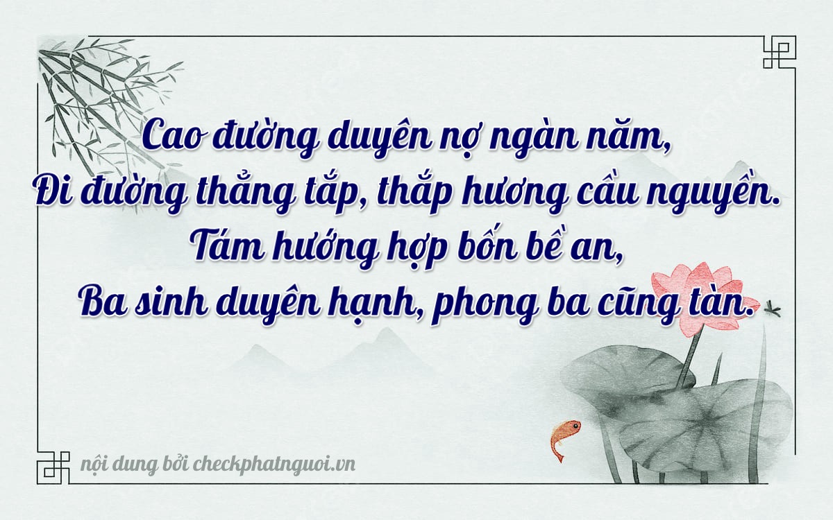 Bài thơ ý nghĩa cho <b>biển số 50H-38683</b> tại website checkphatnguoi.vn