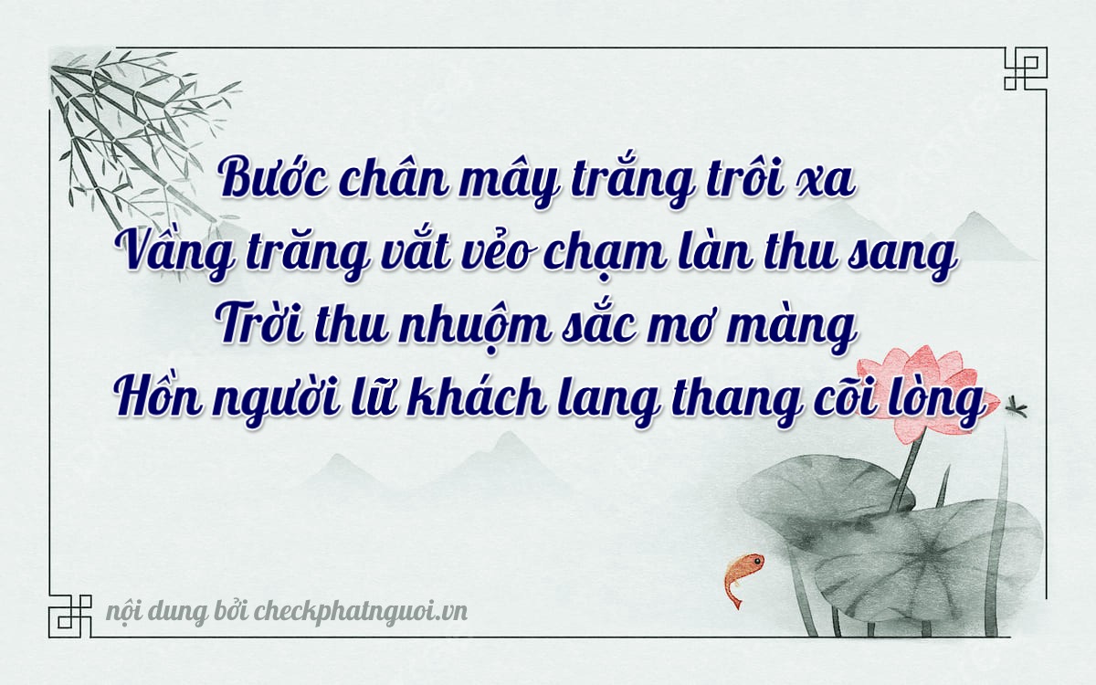 Bài thơ ý nghĩa cho <b>biển số 50H-38769</b> tại website checkphatnguoi.vn