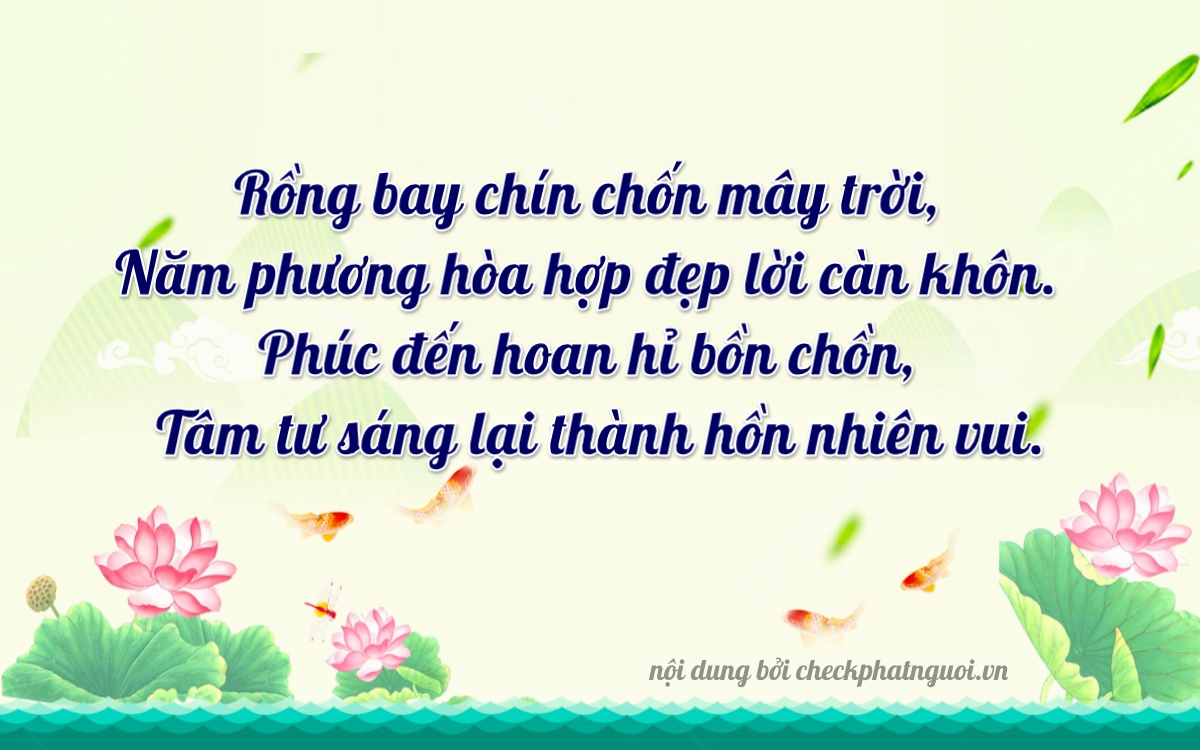 Bài thơ ý nghĩa cho <b>biển số 50H-42269</b> tại website checkphatnguoi.vn