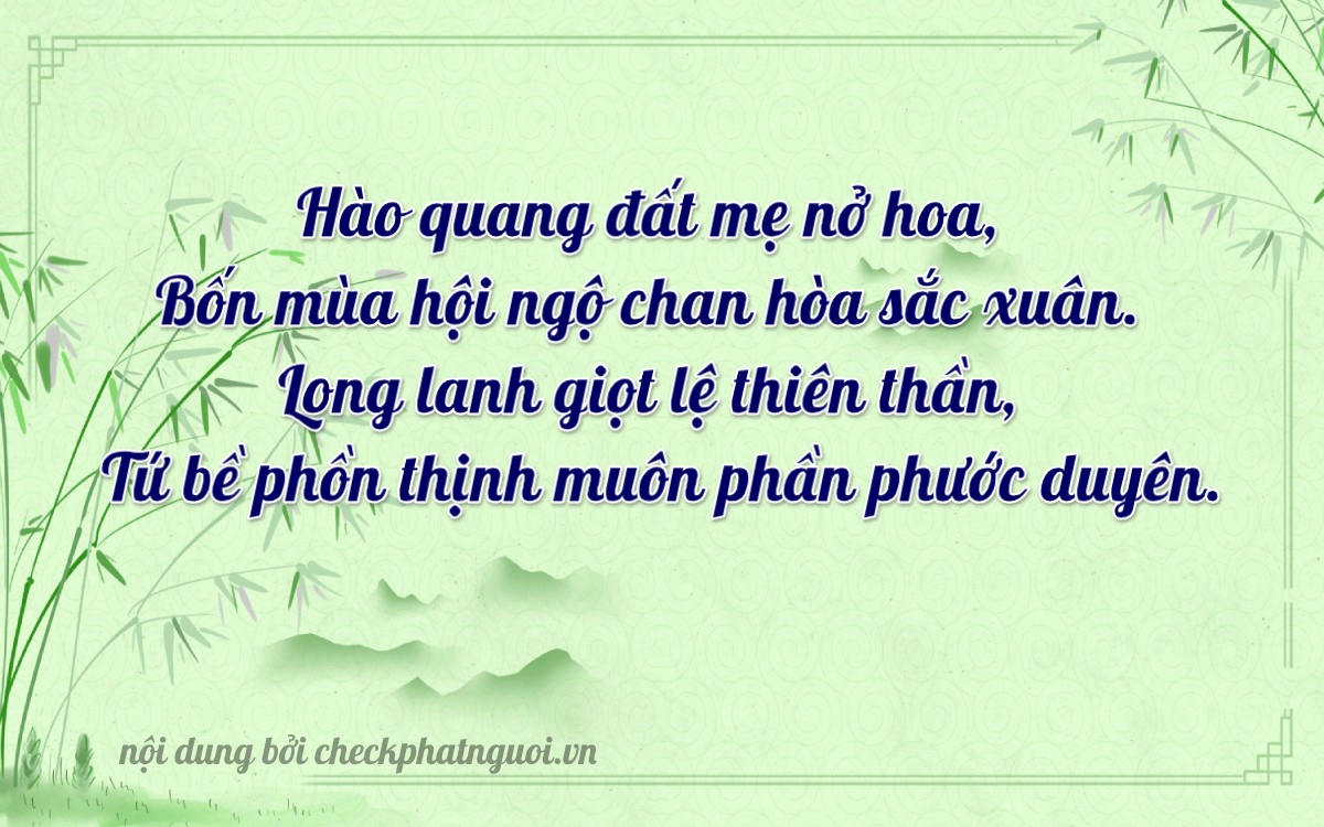 Bài thơ ý nghĩa cho <b>biển số 50H-43740</b> tại website checkphatnguoi.vn