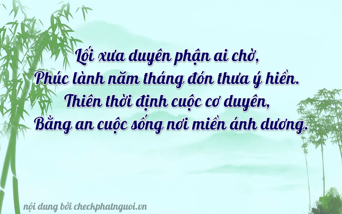 Bài thơ ý nghĩa cho <b>biển số 50H-48312</b> tại website checkphatnguoi.vn