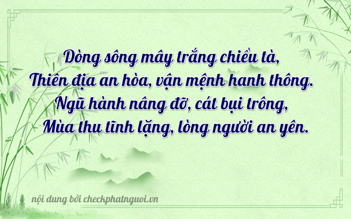 Bài thơ ý nghĩa cho <b>biển số 50H-52516</b> tại website checkphatnguoi.vn