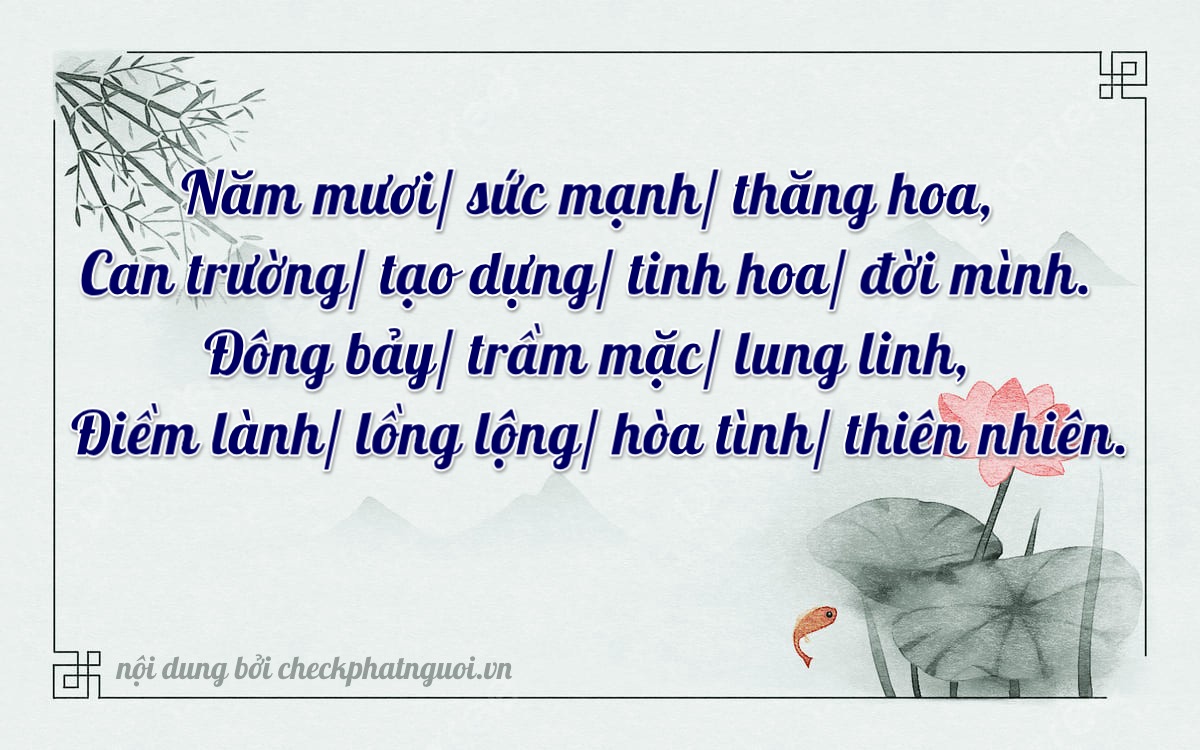 Bài thơ ý nghĩa cho <b>biển số 50H-52917</b> tại website checkphatnguoi.vn