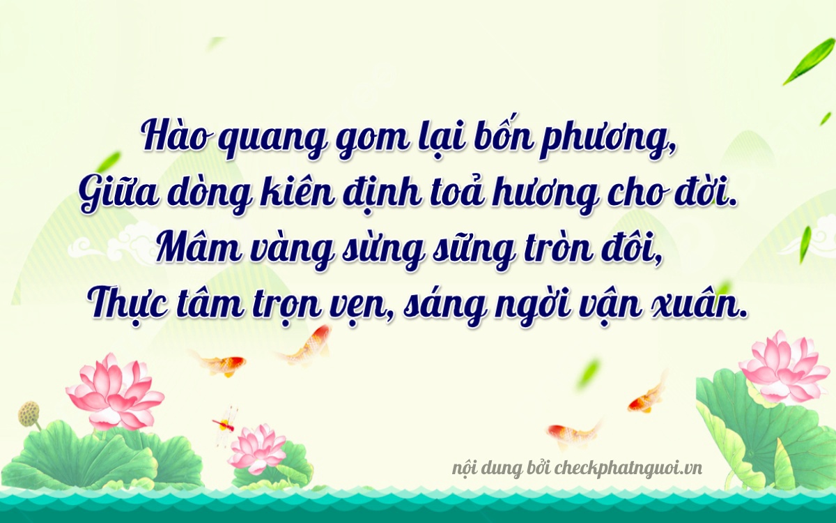 Bài thơ ý nghĩa cho <b>biển số 50H-56712</b> tại website checkphatnguoi.vn
