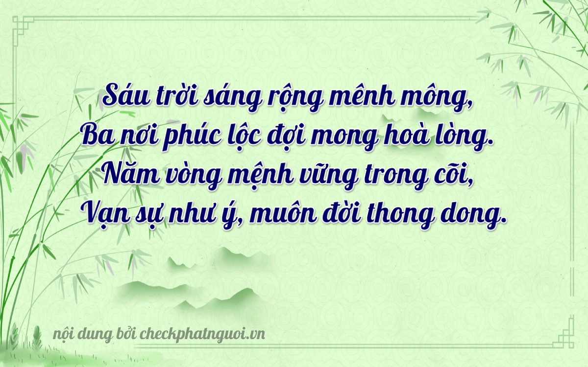 Bài thơ ý nghĩa cho <b>biển số 50H-63555</b> tại website checkphatnguoi.vn