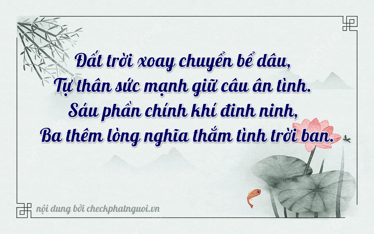Bài thơ ý nghĩa cho <b>biển số 50H-64533</b> tại website checkphatnguoi.vn
