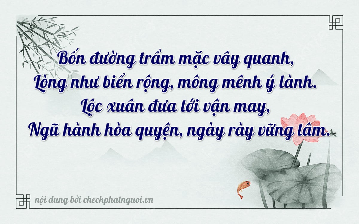 Bài thơ ý nghĩa cho <b>biển số 50H-64916</b> tại website checkphatnguoi.vn