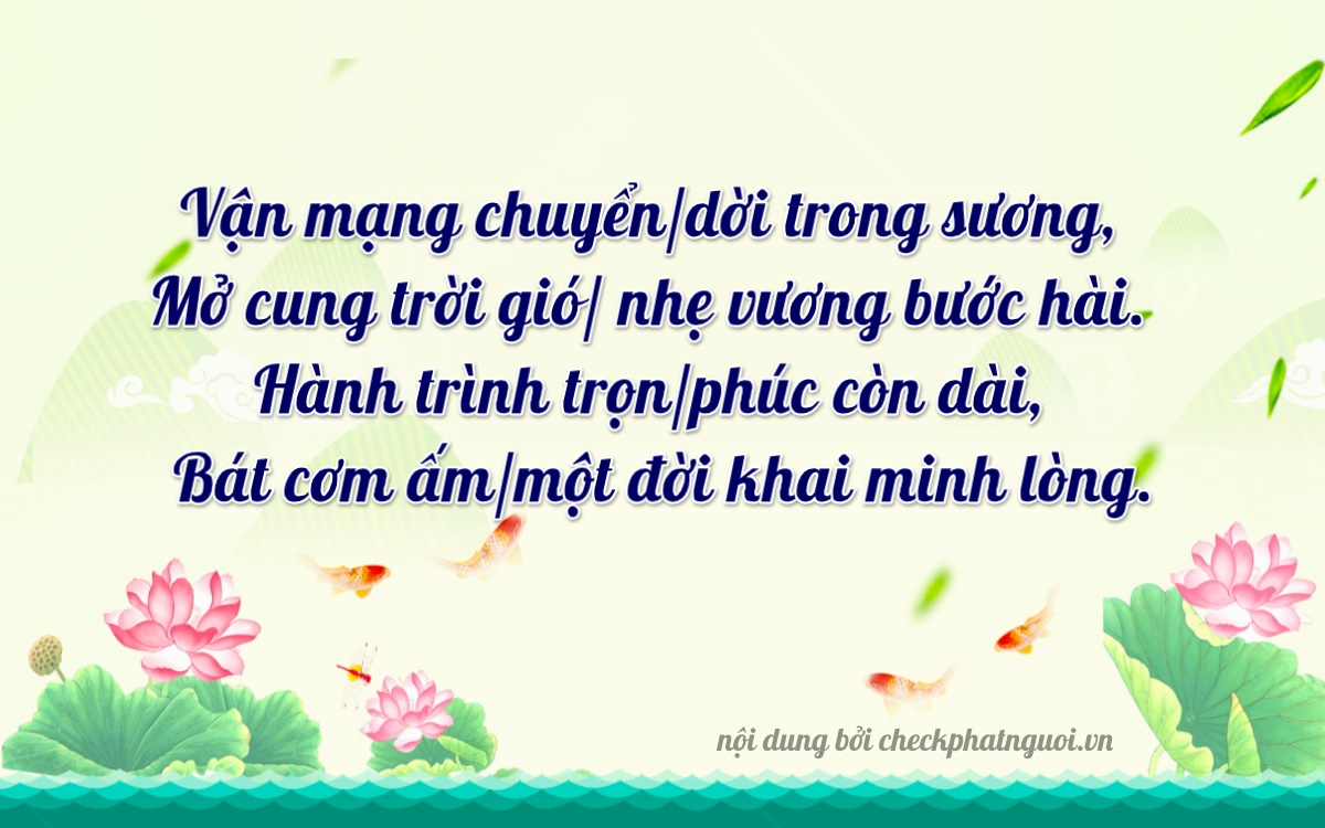 Bài thơ ý nghĩa cho <b>biển số 50H-68464</b> tại website checkphatnguoi.vn