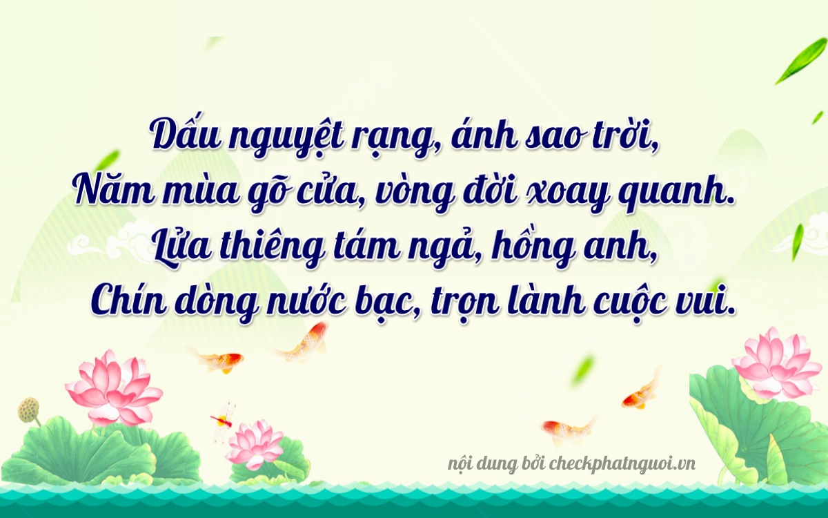 Bài thơ ý nghĩa cho <b>biển số 50H-82549</b> tại website checkphatnguoi.vn