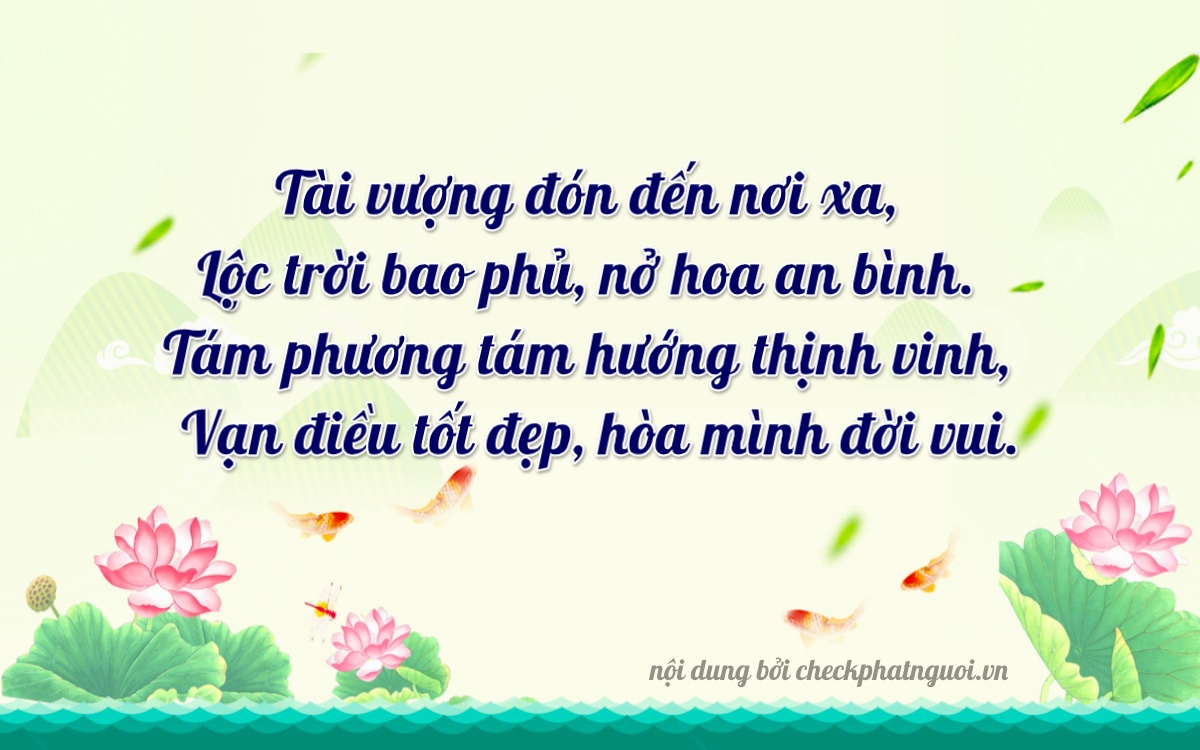 Bài thơ ý nghĩa cho <b>biển số 50H-88846</b> tại website checkphatnguoi.vn