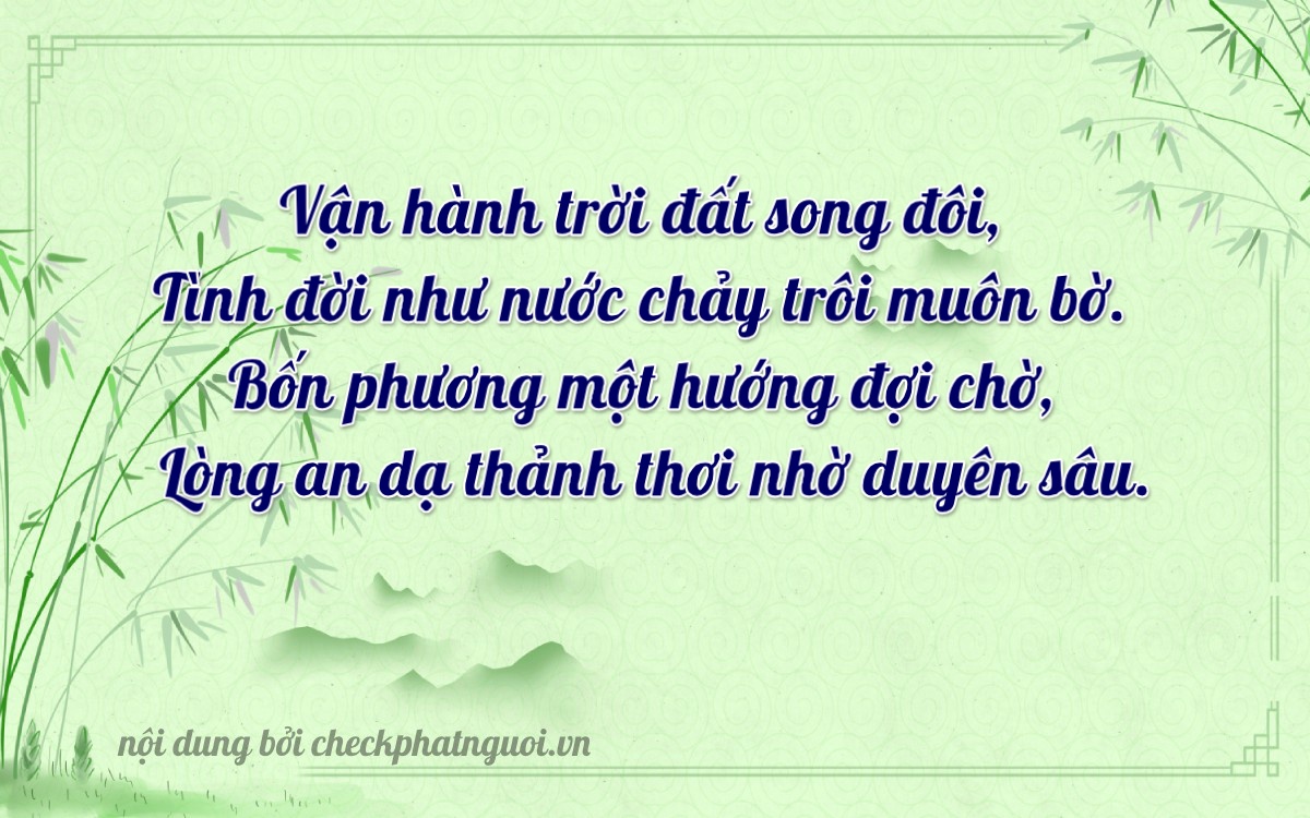 Bài thơ ý nghĩa cho <b>biển số 50LD-14437</b> tại website checkphatnguoi.vn