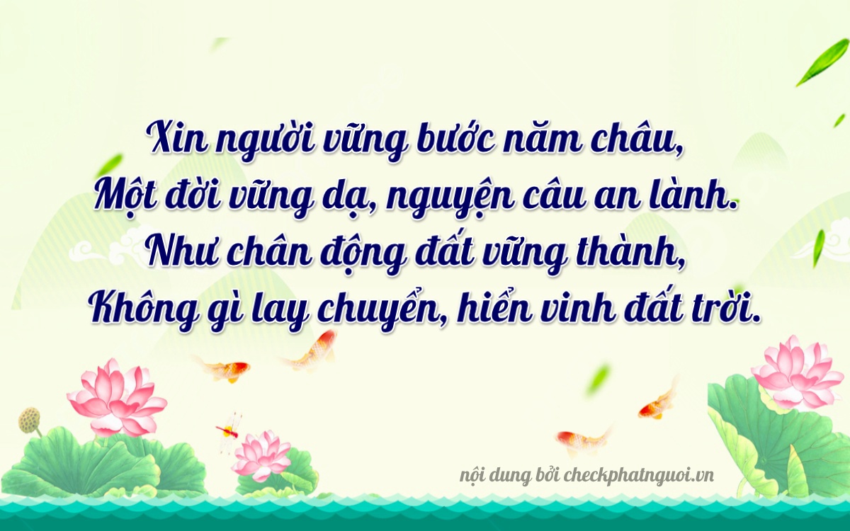 Bài thơ ý nghĩa cho <b>biển số 50N1-06110</b> tại website checkphatnguoi.vn