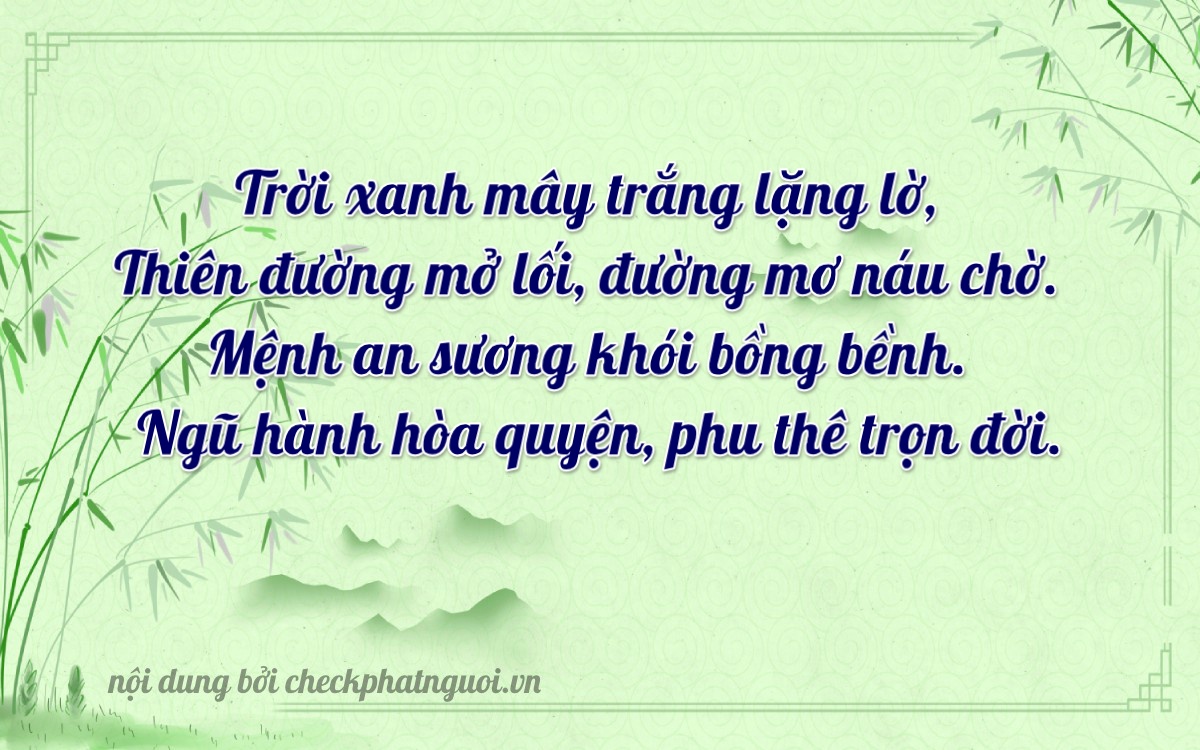 Bài thơ ý nghĩa cho <b>biển số 50N2-03533</b> tại website checkphatnguoi.vn