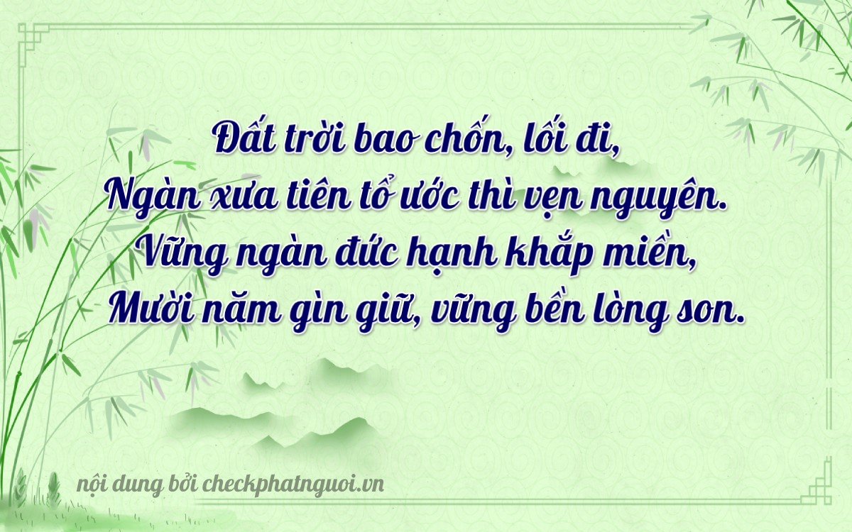 Bài thơ ý nghĩa cho <b>biển số 50N2-20137</b> tại website checkphatnguoi.vn